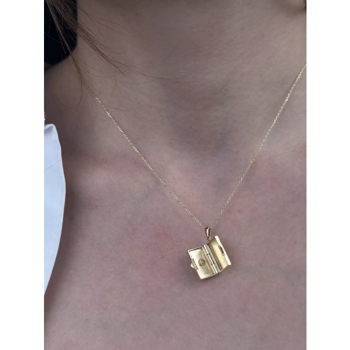 14 Ayar Altın Kalpli Kolye 871