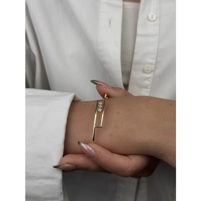 14 Ayar Altın Kelepçe Bileklik 134