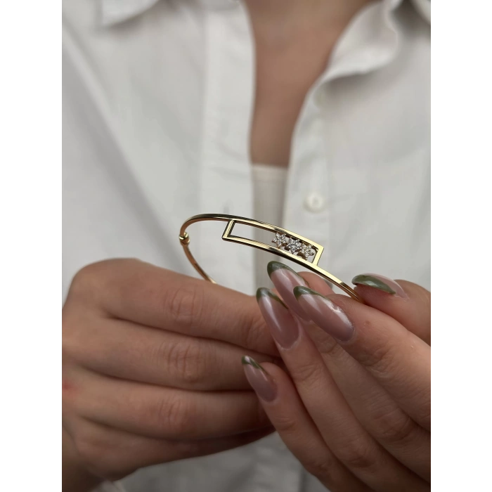 14 Ayar Altın Kelepçe Bileklik 134