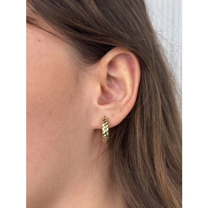 14 Ayar Altın Küpe 886