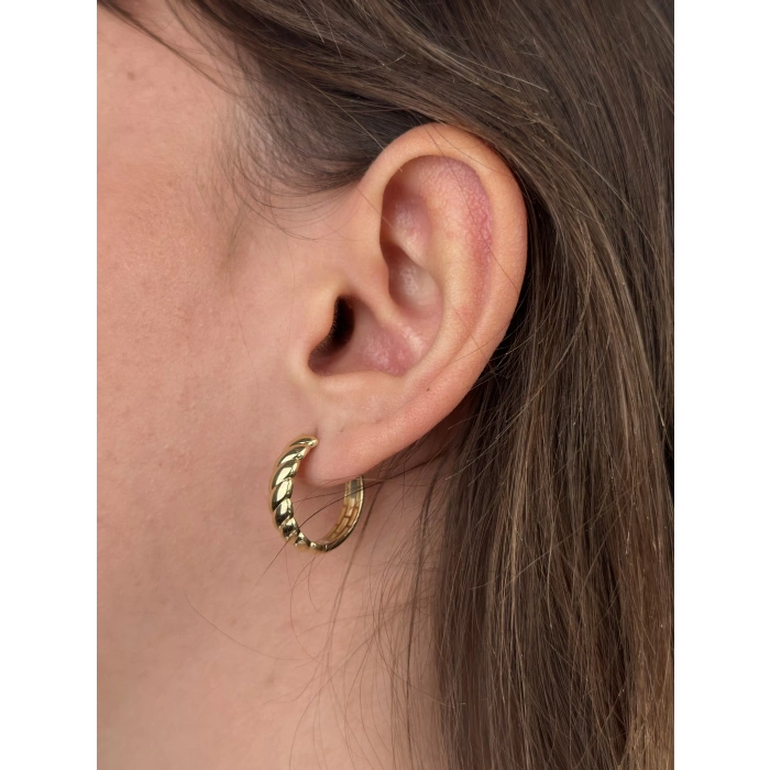 14 Ayar Altın Küpe 886