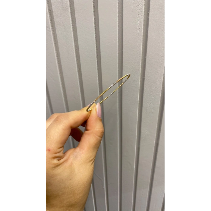 14 Ayar Altın Mini Hediyelik Üç Renk Dorikalı Kelepçe 1263