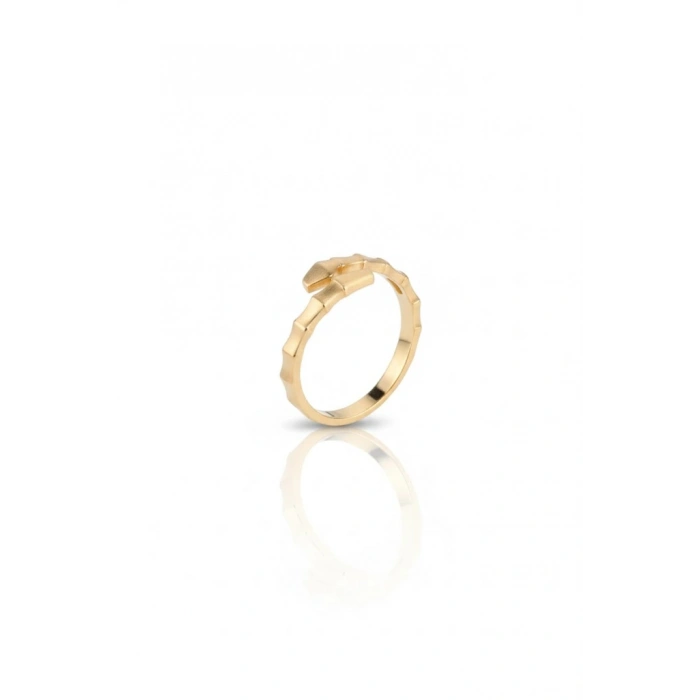 14 Ayar Altın Minimal Hediyelik Yüzük 1001