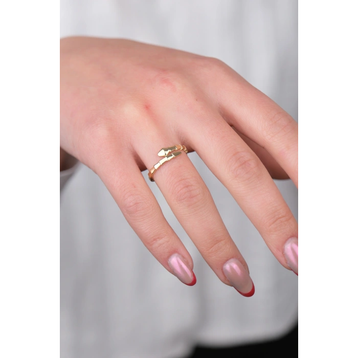 14 Ayar Altın Minimal Hediyelik Yüzük 1001