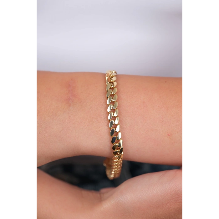 14 Ayar Altın Taşlı Gurmet Zincir 829