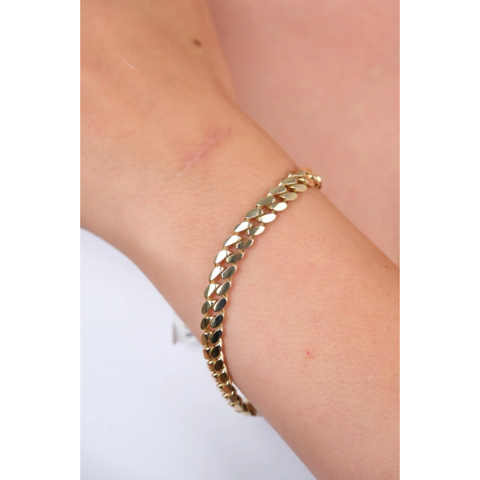 14 Ayar Altın Taşlı Gurmet Zincir 829