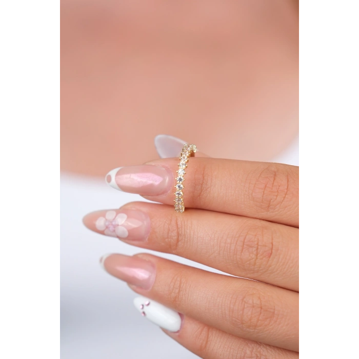 14 Ayar Altın Taşlı Yüzük 719