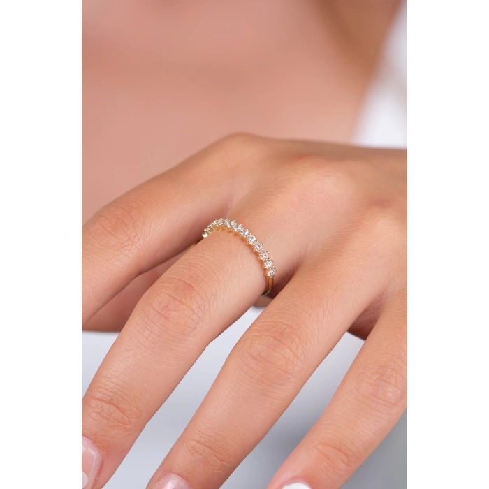 14 Ayar Altın Taşlı Yüzük 719