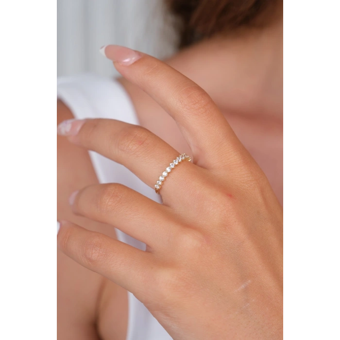 14 Ayar Altın Taşlı Yüzük 719