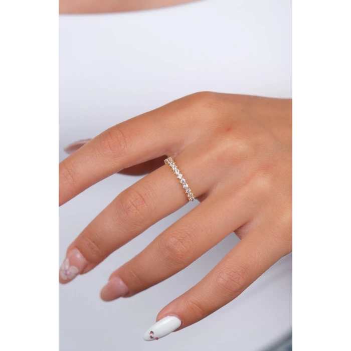 14 Ayar Altın Taşlı Yüzük 719