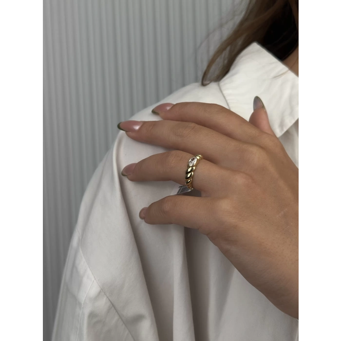 14 Ayar Altın Taşlı Yüzük 964