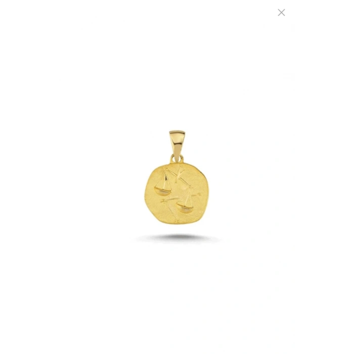 14 Ayar Altın Terazi Burç Kolye Ucu 411