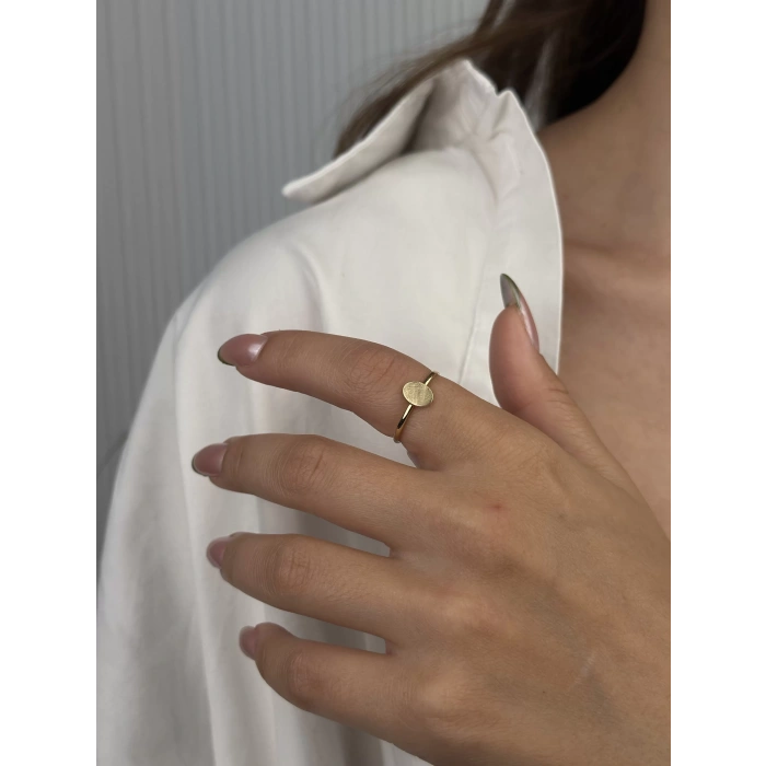 14 Ayar Altın Yuvarlak Yüzük 973