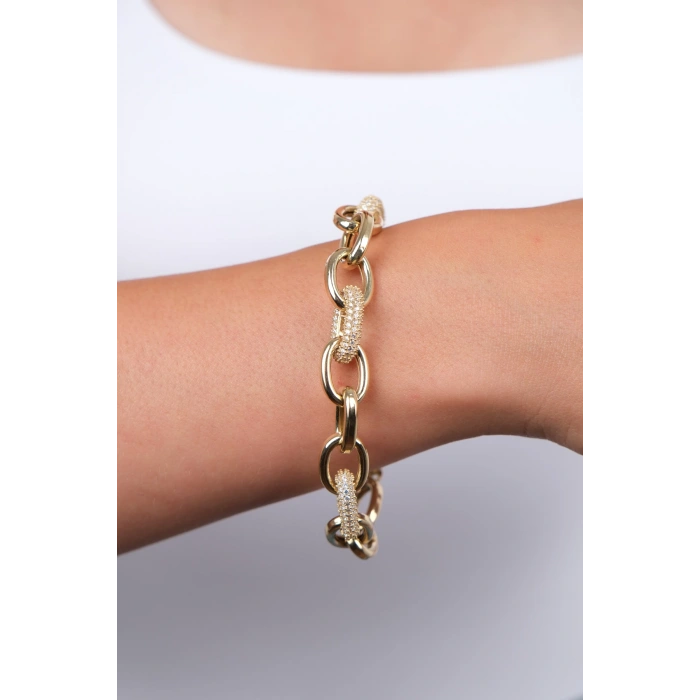 14 Ayar Altın Zincir Bileklik 1007