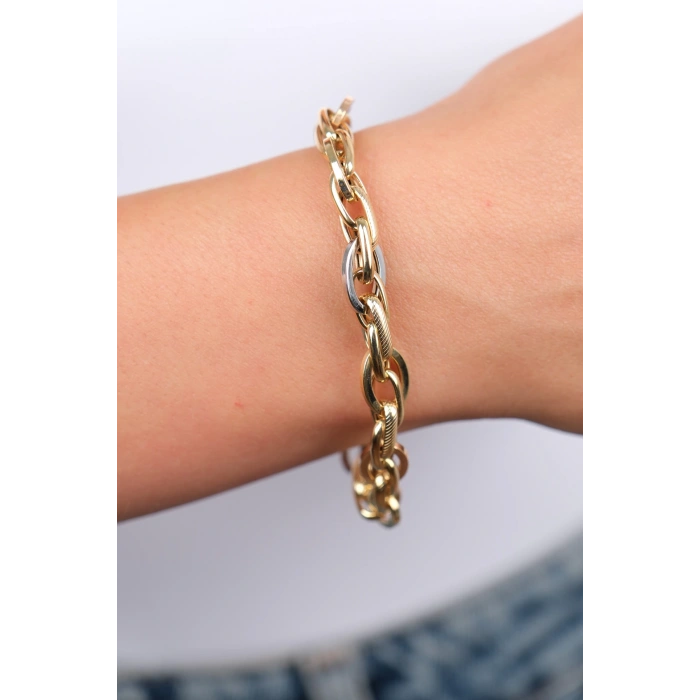 14 Ayar Altın Zincir Bileklik 483