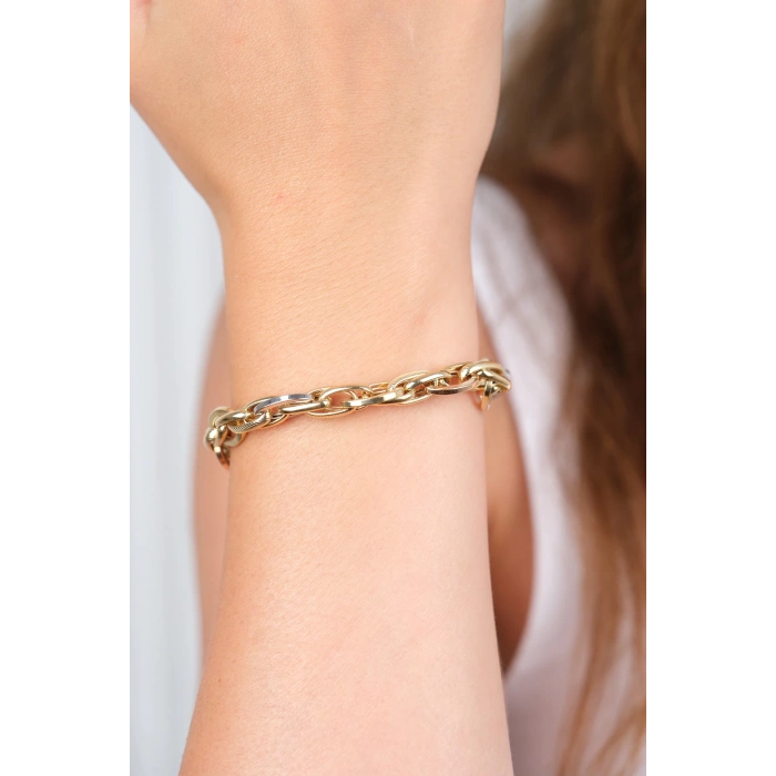 14 Ayar Altın Zincir Bileklik 483