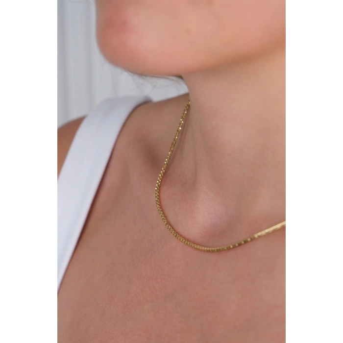 14 Ayar Altın Zincir Kolye 831