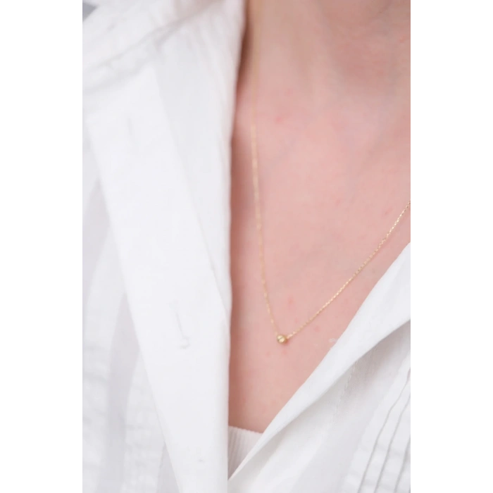 14 Ayar Dorika Toplu Zincir Kolye 925