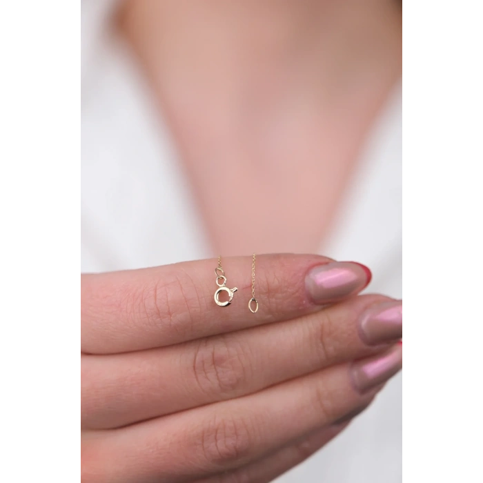 14 Ayar Dorika Toplu Zincir Kolye 925