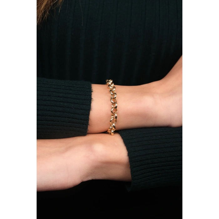 14 Ayar Altın Zincir Bileklik 334