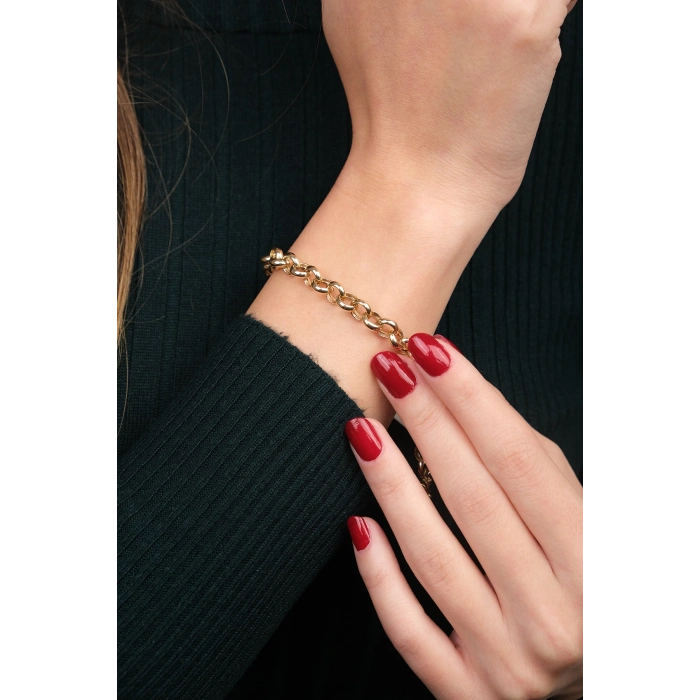 14 Ayar Altın Zincir Bileklik 334