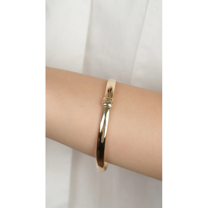 14 Ayar Altın Sade Kelepçe