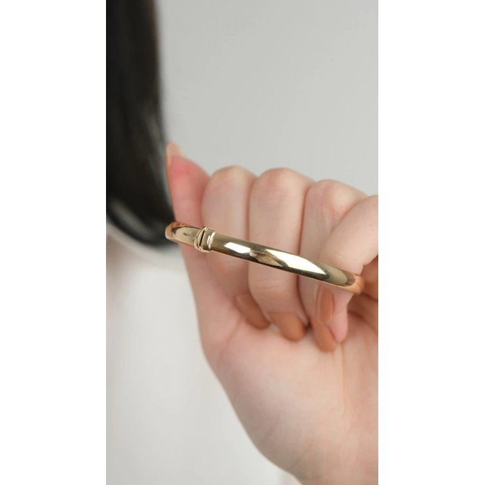 14 Ayar Altın Sade Kelepçe