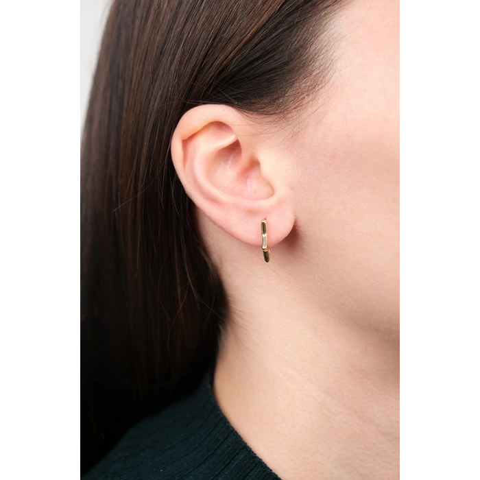 14 Ayar Altın Yıldız Küpe 395