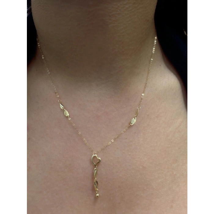 14 Ayar Altın Sallantalı Mini Kapli Hediyelik Kolye 940