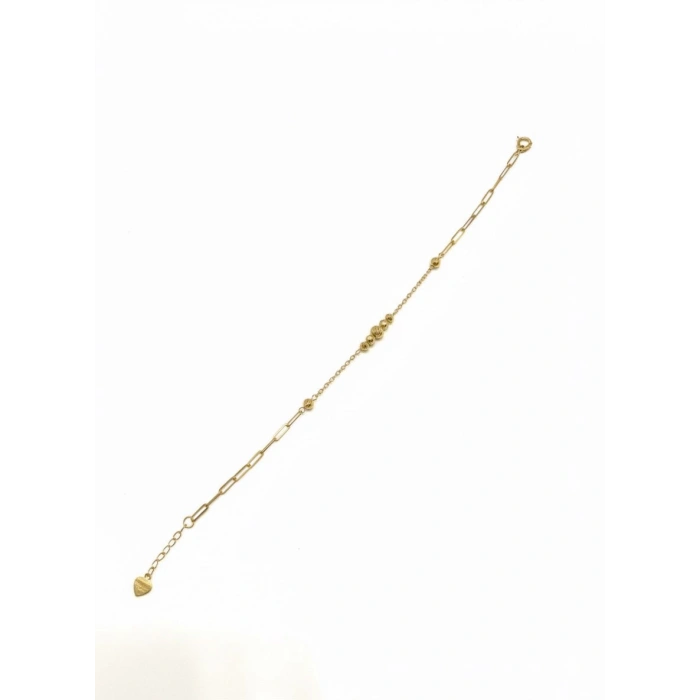 14 Ayar Altın Dorikalı İnce Minimal Bileklik