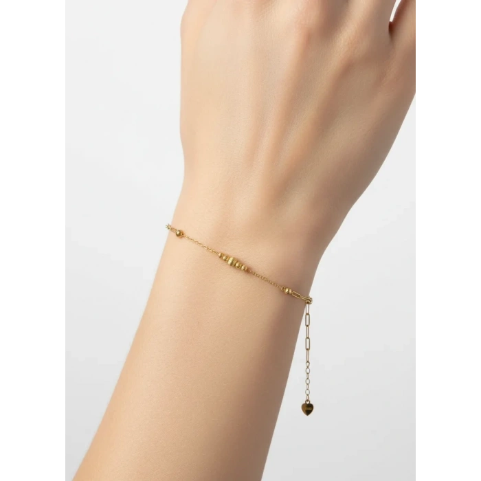 14 Ayar Altın Dorikalı İnce Minimal Bileklik