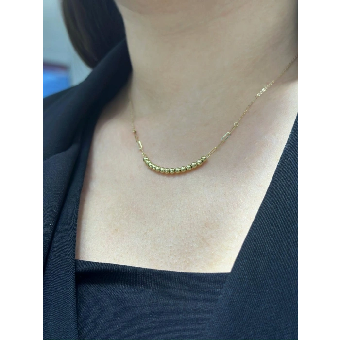 14 Ayar Altın Mini Toplu Hediyelik Kolye 949