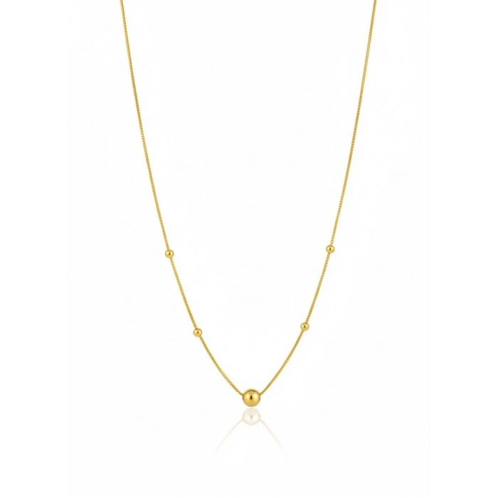 14 Ayar Altın Toplu Mini Hediyelik Kolye 956