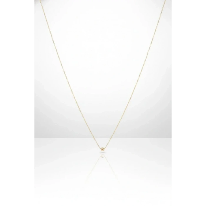 14 Ayar Altın Minimal Hediyelik Dorikalı Kolye 926