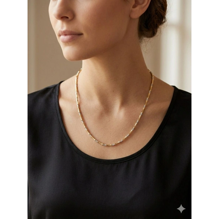 14 Ayar Altın Kemik Kolye 967