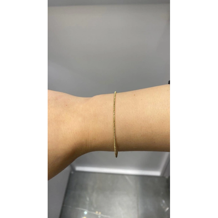 14 Ayar Altın Gold Hediyelik Mini Dorikalı Kelepçe Bileklik 1219