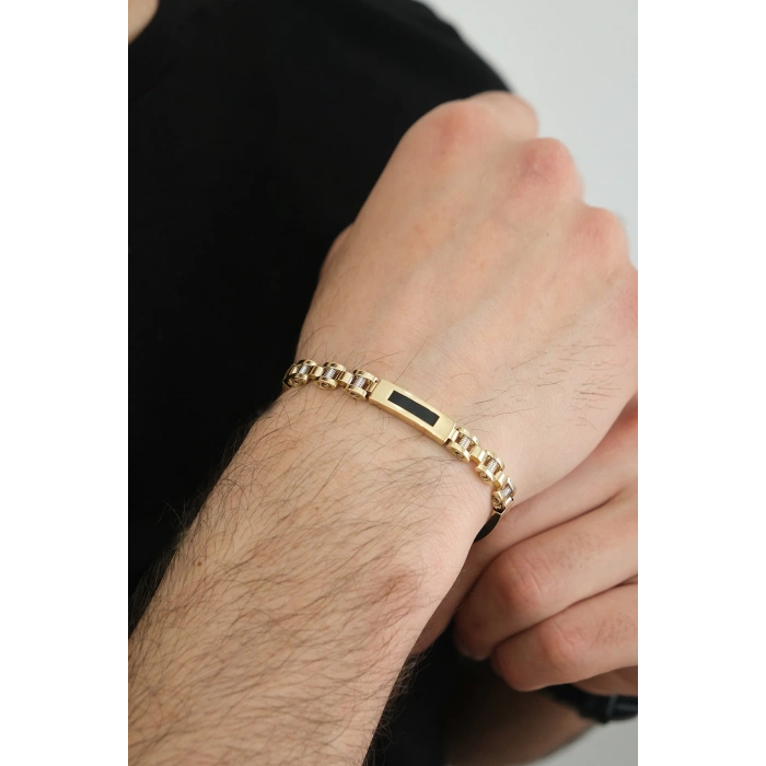 14 Ayar Altın Erkek Zincir Bileklik 396