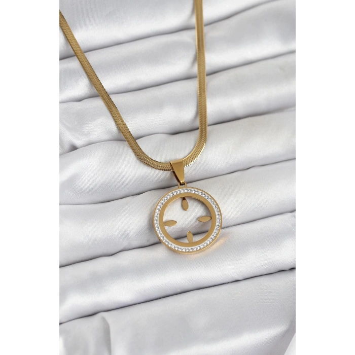 316L Çelik İtalyan Zincir Model Çeyrek Takılabilir Kadın Kolye