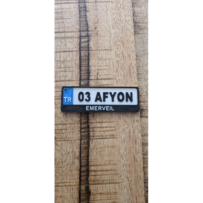 Afyon Yazılı Anahtarlık
