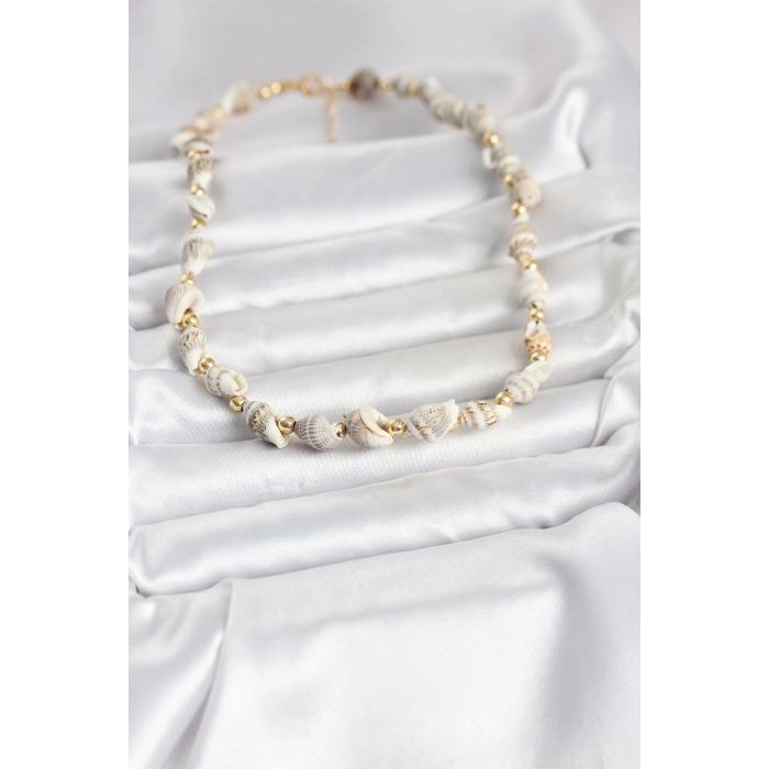 Doğal Deniz Kabuğu Dizi Kadın Kolye