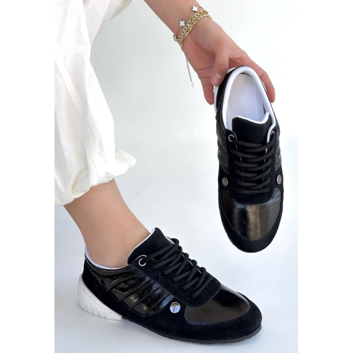 Jawen Siyah Nubuk Spor Ayakkabı