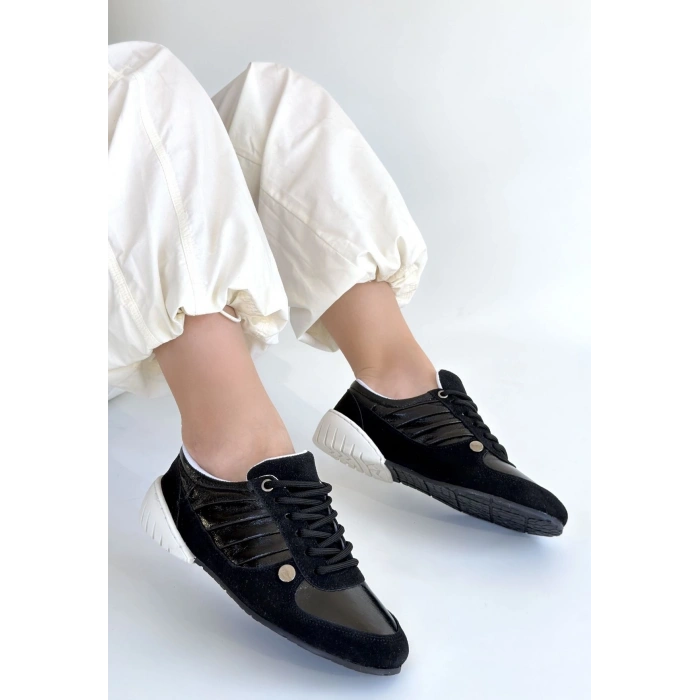 Jawen Siyah Nubuk Spor Ayakkabı