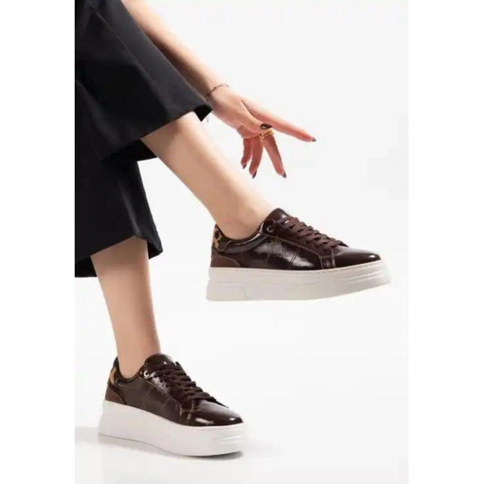 Jetan Kahverengi Rugan Bağcıklı Spor Ayakkabı