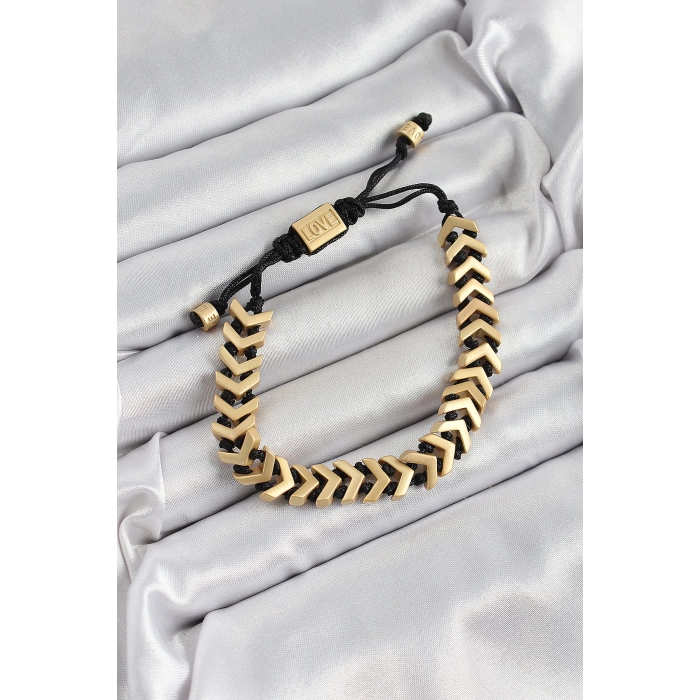 Pirinç Asansörlü Gold Renk Juju Kadın Bileklik