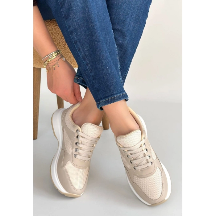 Slar Vizon Cilt Bağcıklı Spor Ayakkabı