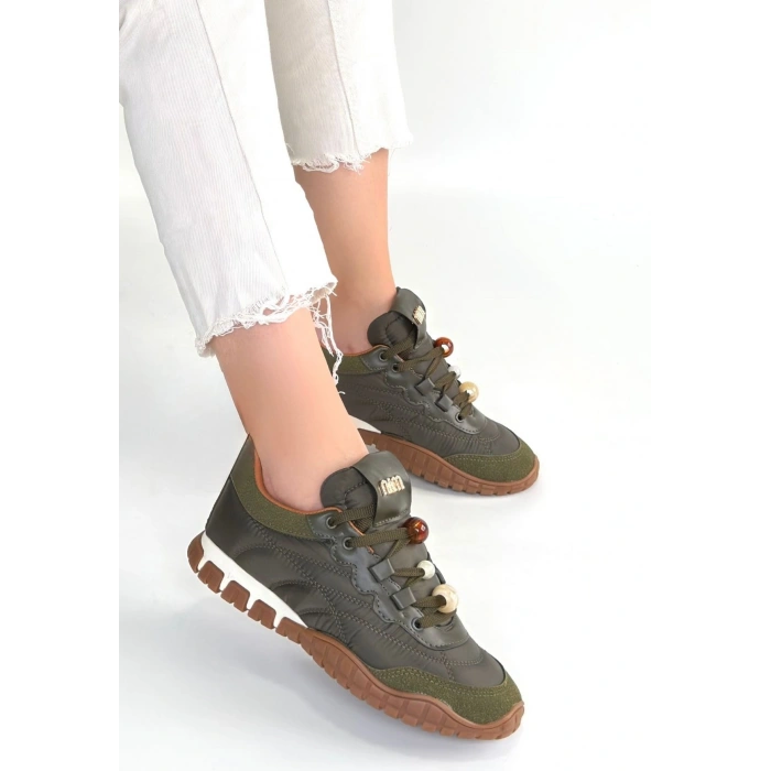 Tues Yeşil Nubuk Bağcıklı Spor Ayakkabı