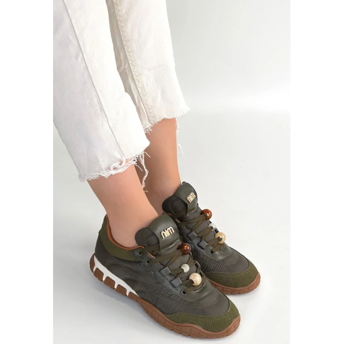 Tues Yeşil Nubuk Bağcıklı Spor Ayakkabı