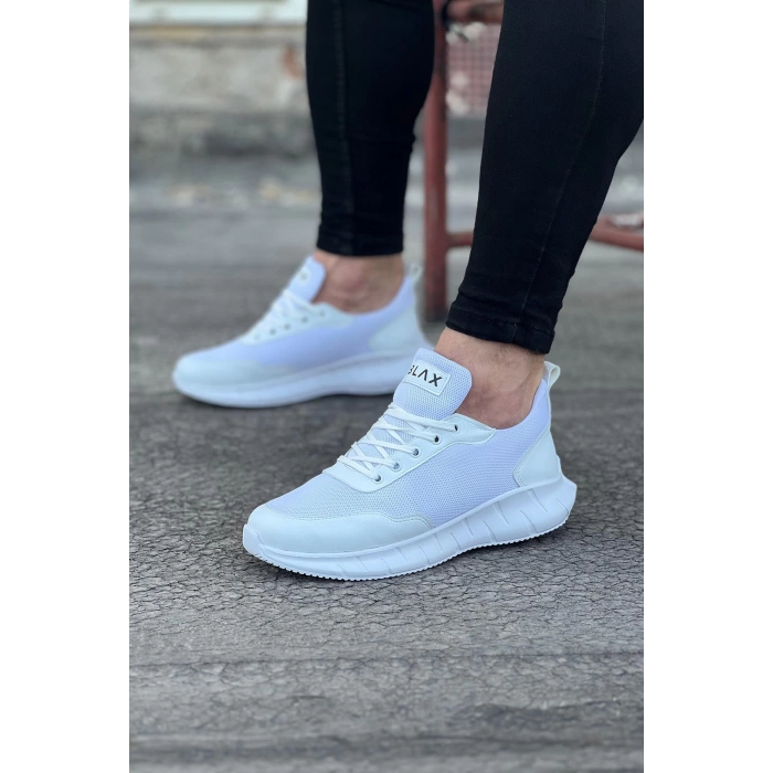WG063 Beyaz Triko Erkek Spor Ayakkabı