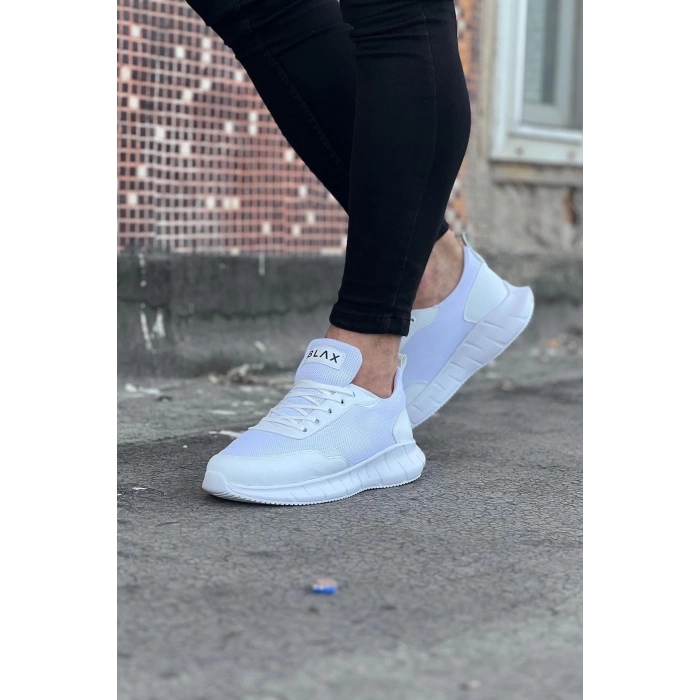 WG063 Beyaz Triko Erkek Spor Ayakkabı