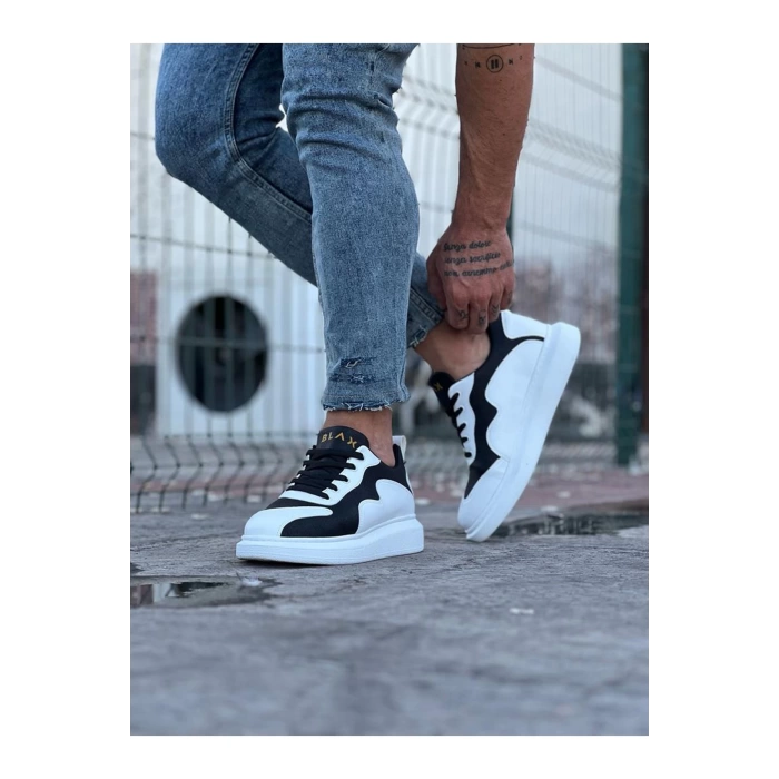WG301 Beyaz Siyah Erkek Casual Ayakkabı